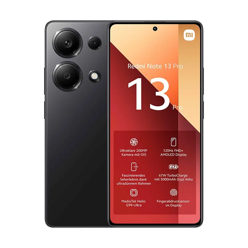 گوشی شیائومی Redmi Note 13 Pro 4G حافظه 256 گیگابایت رم 8 گیگابایت - مشکی